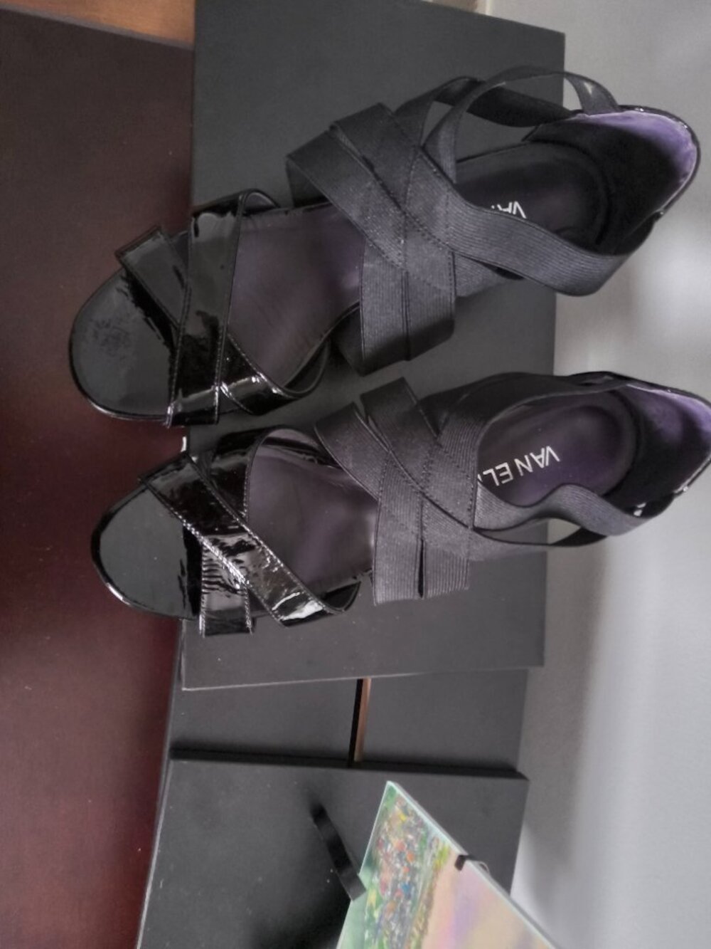 Vaneli Patent Wedge Heels. Size 9 wide - Picture 2 of 3